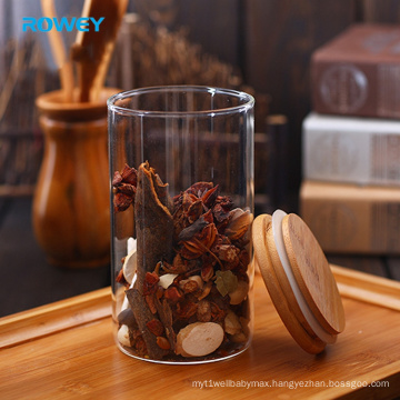 Custom 250Ml Big Mouth Glass Trinket Jar With Lids